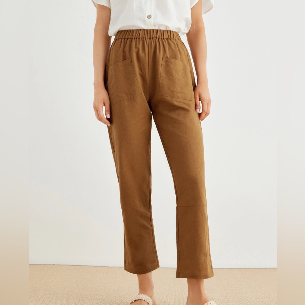 Joelle Linen Ankle Length Pants